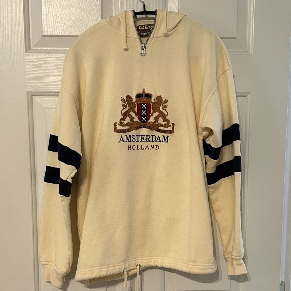 Vintage 90s Amsterdam Holland Sweatshirt Kist Design from Netherlands; Medium